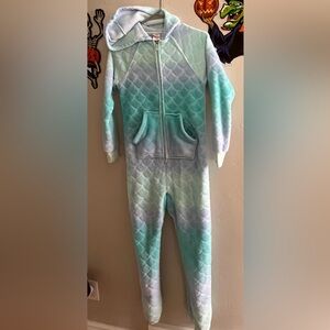 Kids Aqua Mermaid One Piece